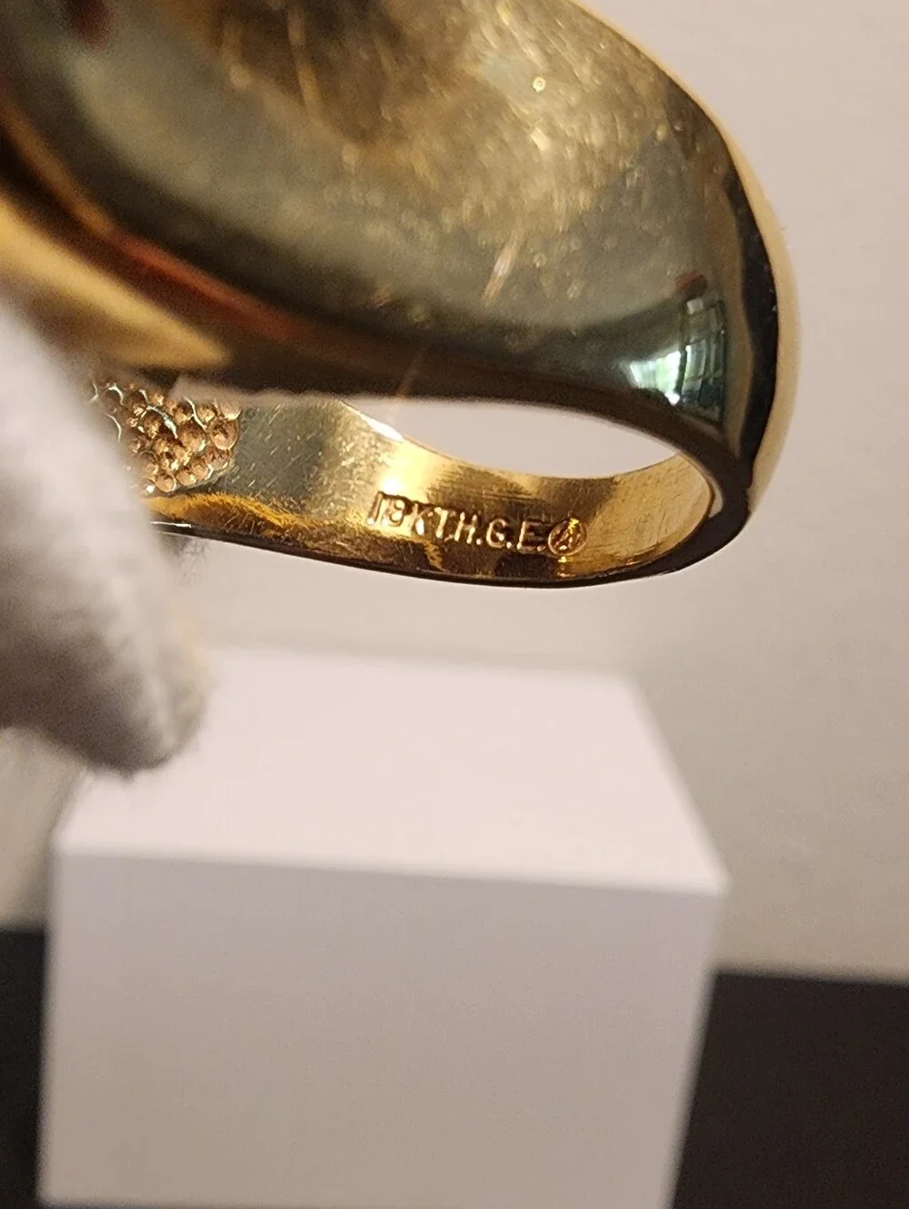 18kt HGE Cluster Ring